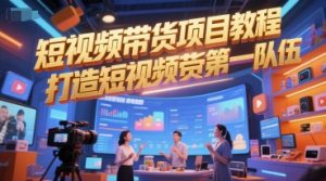 短视频带货项目教程，打造短视频带货第一队伍-网创资源站