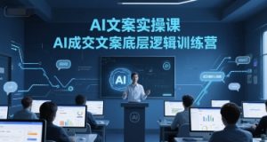 AI文案实操课，AI成交文案底层逻辑训练营-网创资源站