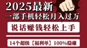 起航哥10个项目8个100%挣钱项目，2025最新一部手机轻松月入过W，简单轻松，无脑操作-网创资源站