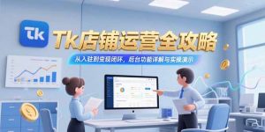 Tk店铺运营全攻略，从入驻到变现闭环，后台功能详解与实操演示-网创资源站
