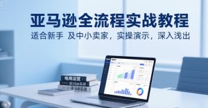 亚马逊全流程实战教程，适合新手及中小卖家，实操演示，深入浅出-网创资源站