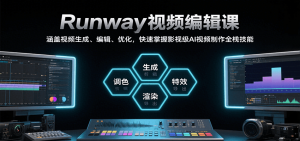 Runway视频编辑课，涵盖视频生成、编辑、优化，快速掌握影视级AI视频制作全栈技能-网创资源站