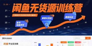 闲鱼无货源训练营：账号准备养号/垂直化选品/黑搜玩法，0基础30天盈利指南-网创资源站