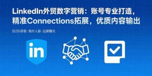 LinkedIn外贸数字营销：账号专业打造，精准Connections拓展，优质内容输出-网创资源站