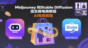 Midjourney和Stable Diffusion混合做电商教程-ai电商教程-网创资源站