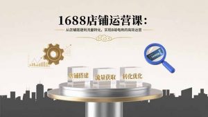 1688店铺运营课：从店铺搭建到流量转化，实现B端电商的高效运营-网创资源站