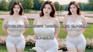 微胖女孩舞蹈AI视频制作提示词(含绘图词、视频词) 跳舞+视频教程-网创资源站