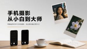 手机摄影从小白到大师，零基础带你学习手机摄影，拍出朋友圈点赞大片-网创资源站
