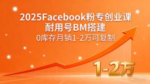 2025Facebook粉专创业课,耐用号BM搭建,0库存月销1-2万可复制-网创资源站