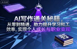 AI写作通关秘籍，从零到精通，助力提升学习和工作效率，实现个人成长与职业变现-网创资源站