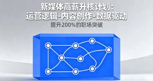 新媒体高薪升核计划：运营逻辑-内容创作-数据驱动，提升200%的职场突破-网创资源站