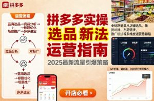 王校长9月12拼多多实操新玩法，全链路涵盖从店铺选品、找对标，布局链接，推广玩法等多维度运营思路-网创资源站