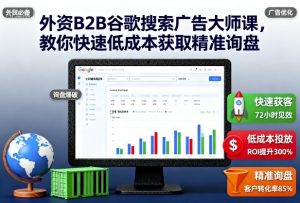 外资B2B谷歌搜索广告大师课,教你快速低成本获取精准询盘-网创资源站