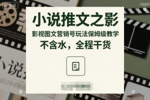 小说推文之影视图文营销号玩法保姆级教学,不含水,全程干货-网创资源站