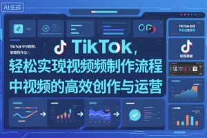 TikTok中视频制做流程,轻松实现Tk中视频的高效创作与运营-网创资源站