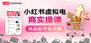 小红书虚拟电商实操课：选品起号+AI 内容创作+店铺运营+引流私域+自动化发笔记-网创资源站