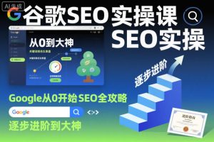 谷歌SEO实操课,Google从0开始SEO全攻略,逐步进阶到大神-网创资源站
