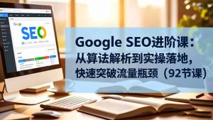Google SEO进阶课：从算法解析到实操落地，快速突破流量瓶颈(92节课-网创资源站
