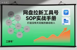 网盘拉新工具号SOP实战手册，打造没有天花板的被动收入-网创资源站