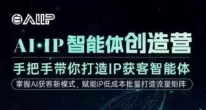 AI·IP智能体创造营，手把手带你打造IP获客智能体，高成交创始人IP课-网创资源站