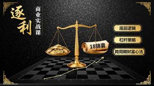 《逐 利》商业实战课，底层逻辑、杠杆策略、18锦囊，跨周期财富心法(更新-网创资源站