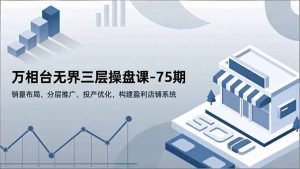 万相台无界三层操盘课-75期，销量布局、分层推广、投产优化，构建盈利店铺系统-网创资源站