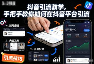 抖音引流教学，手把手教你如何在抖音平台引流-网创资源站