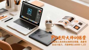 PS进阶大师训练营，从基础工具到商业案例全掌握，具备专业设计能力，月接单收入6000-1.2万-网创资源站