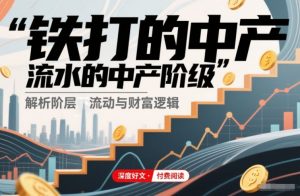 付费文章：铁打的中产，流水的中产阶级-网创资源站