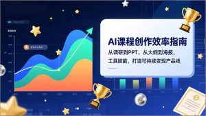 AI课程创作效率指南，从调研到PPT、从大纲到海报，工具赋能，打造可持续变现产品线-网创资源站