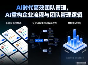 AI时代高效团队管理，AI重构企业流程与团队管理逻辑-网创资源站