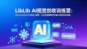 LibLIb AI视觉创收训练营:SD+ComfyUI+PS合成+案例,从生成到精修的全套AI视觉创作技能-网创资源站