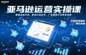 亚马逊运营实操课,覆盖选品方法、新品口诀必学、广告最新打法等全流程,打造跨境爆款店铺-网创资源站