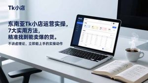 东南亚Tk小店运营实操,7大实用方法,精准找到能卖爆的货。不讲虚理论,立即能上手的实操动作-网创资源站