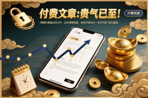 付费文章：贵气已至！用最朴素直白的文字，让你清楚知道，该如何接住这一次时代的泼天富贵-网创资源站