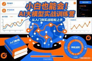 小白也能会！AI大模型实战训练营，从入门到实战轻松上手-网创资源站