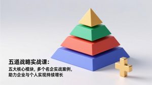 五道战略实战课：五大核心模块，多个名企实战案例，助力企业与个人实现持续增长-网创资源站