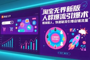 淘宝无界新版人群爆流引爆术，精准圈人，快速破流引爆店铺流量-网创资源站