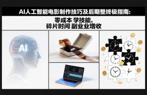 AI人工智能电影制作技巧及后期完整终极指南：零成本学技能，碎片时间副业增收-网创资源站
