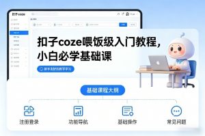 扣子coze喂饭级入门教程，小白必学基础课-网创资源站