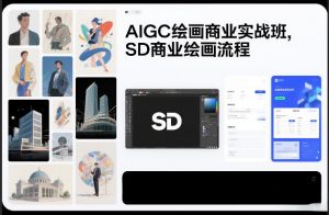 AIGC绘画商业实战班,SD商业绘画流程-网创资源站