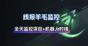 线报羊毛监控_自动挂机监控+群机器人通知-网创资源站