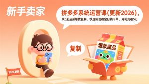 拼多多系统运营课(更新2026-网创资源站