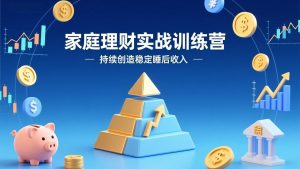 家庭理财实战训练营：从0到1建体系，三阶进阶层层递进，助你持续创造稳定睡后收入-网创资源站