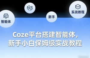 Coze平台搭建智能体，新手小白保姆级实战教程-网创资源站