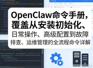 OpenClaw命令手册,覆盖从安装初始化、日常操作、高级配置到故障排查、运维管理的全流程命令详解-网创资源站