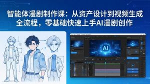 智能体漫剧制作课：从资产设计到视频生成全流程，零基础快速上手AI漫剧创作-网创资源站