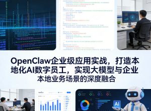 OpenClaw企业级应用实战，打造本地化AI数字员工，实现大模型与企业本地业务场景的深度融合(更新0329)-网创资源站