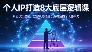 付费文章:个人IP打造8大底层逻辑课:纠正认知误区,教你从零搭建长期稳定的个人影响力-网创资源站