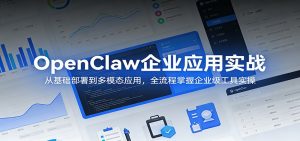 OpenClaw企业应用实战：从基础部署到多模态应用，全流程掌握企业级工具实操-网创资源站